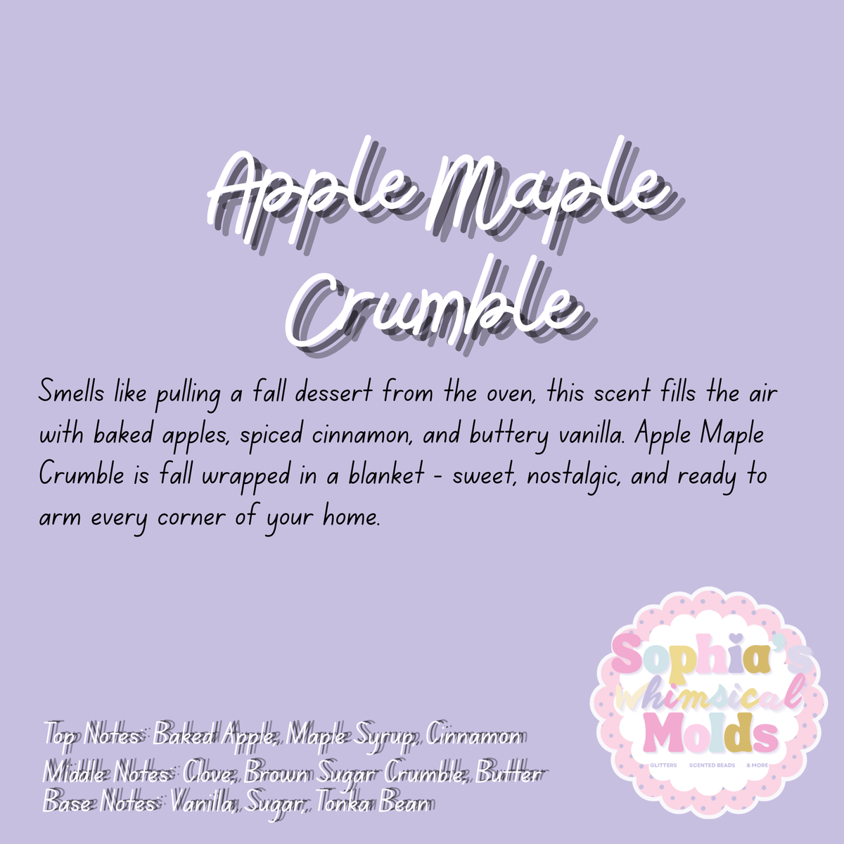 Apple Maple Crumble - Pre-Scented Aroma Beads