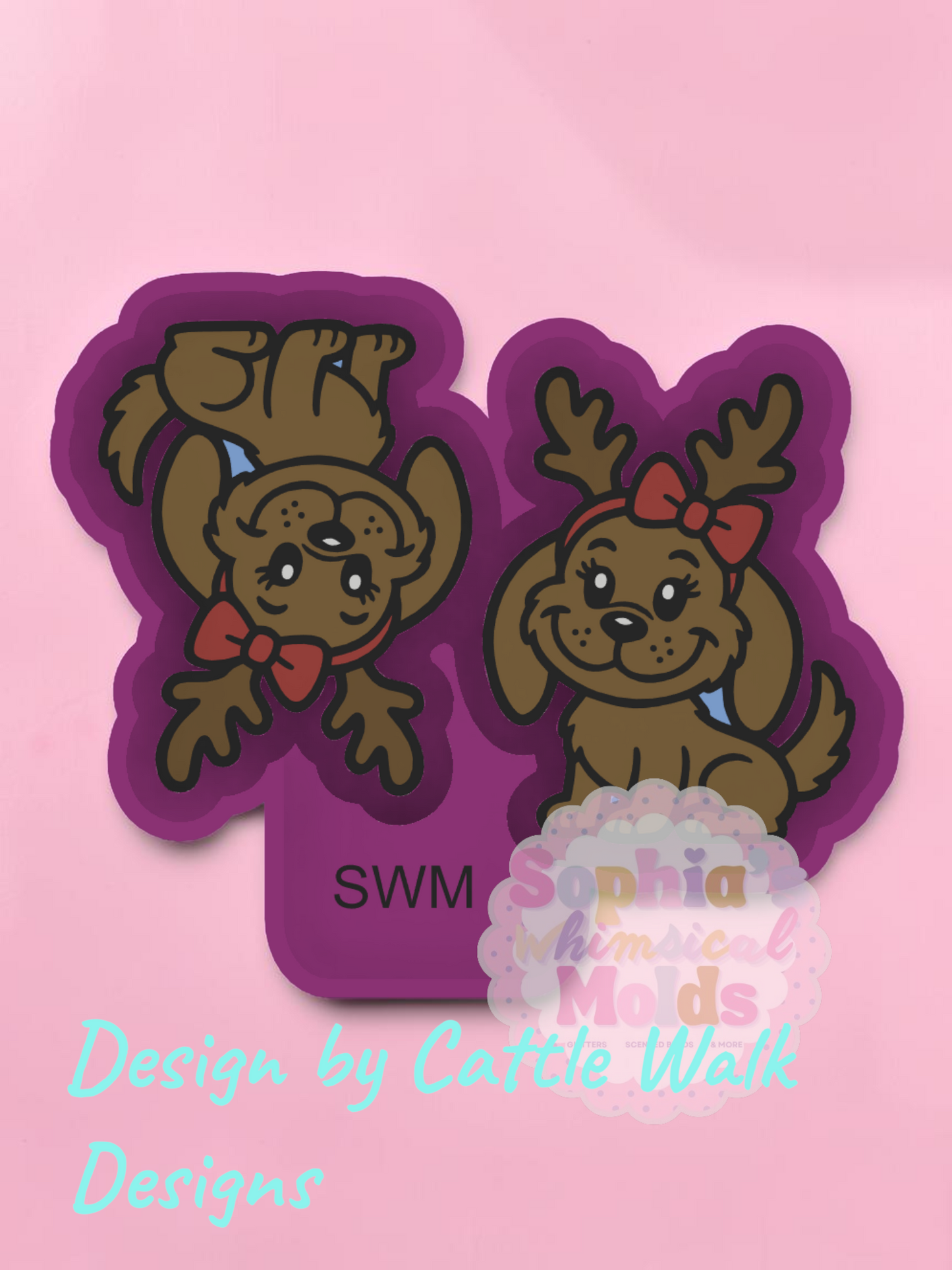 Christmas Dog Vent Clips - Premium Silicone Mold