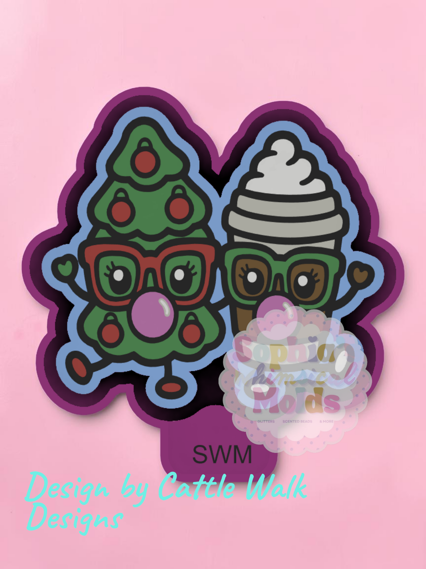 Christmas Tree Coffee Besties - Premium Silicone Mold