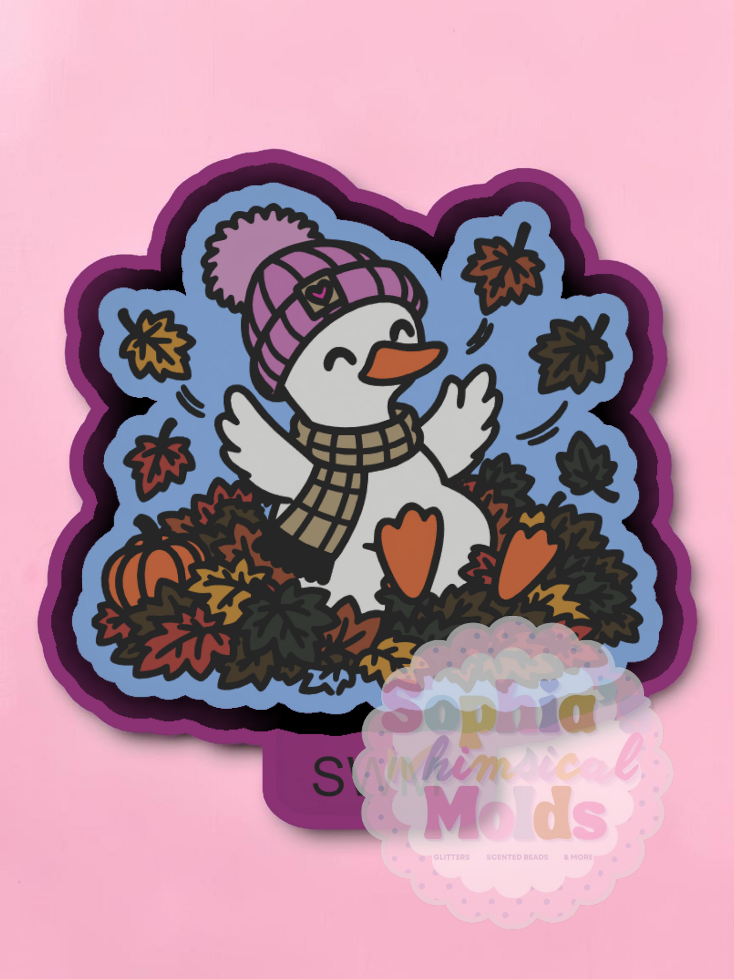Fall Leaves Goose - Premium Silicone Mold
