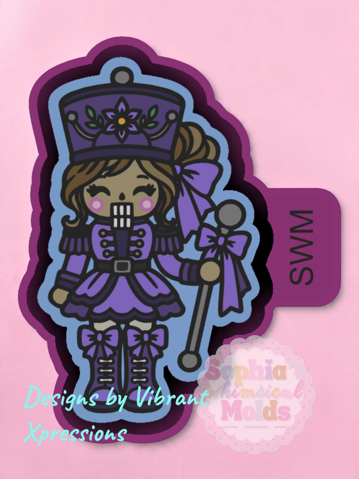 Girl Nutcracker Baton - Premium Silicone Mold