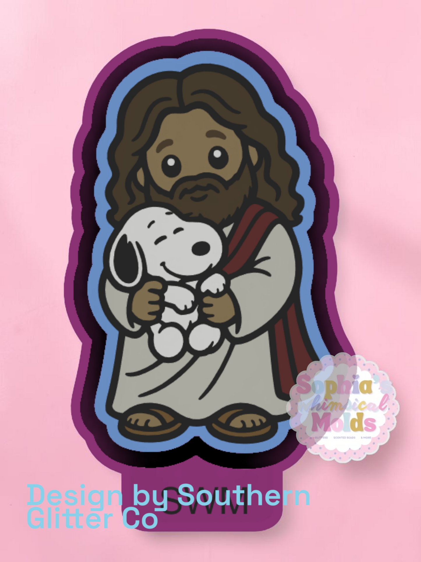Jesus with Snoopy Plushie - Premium Silicone Mold