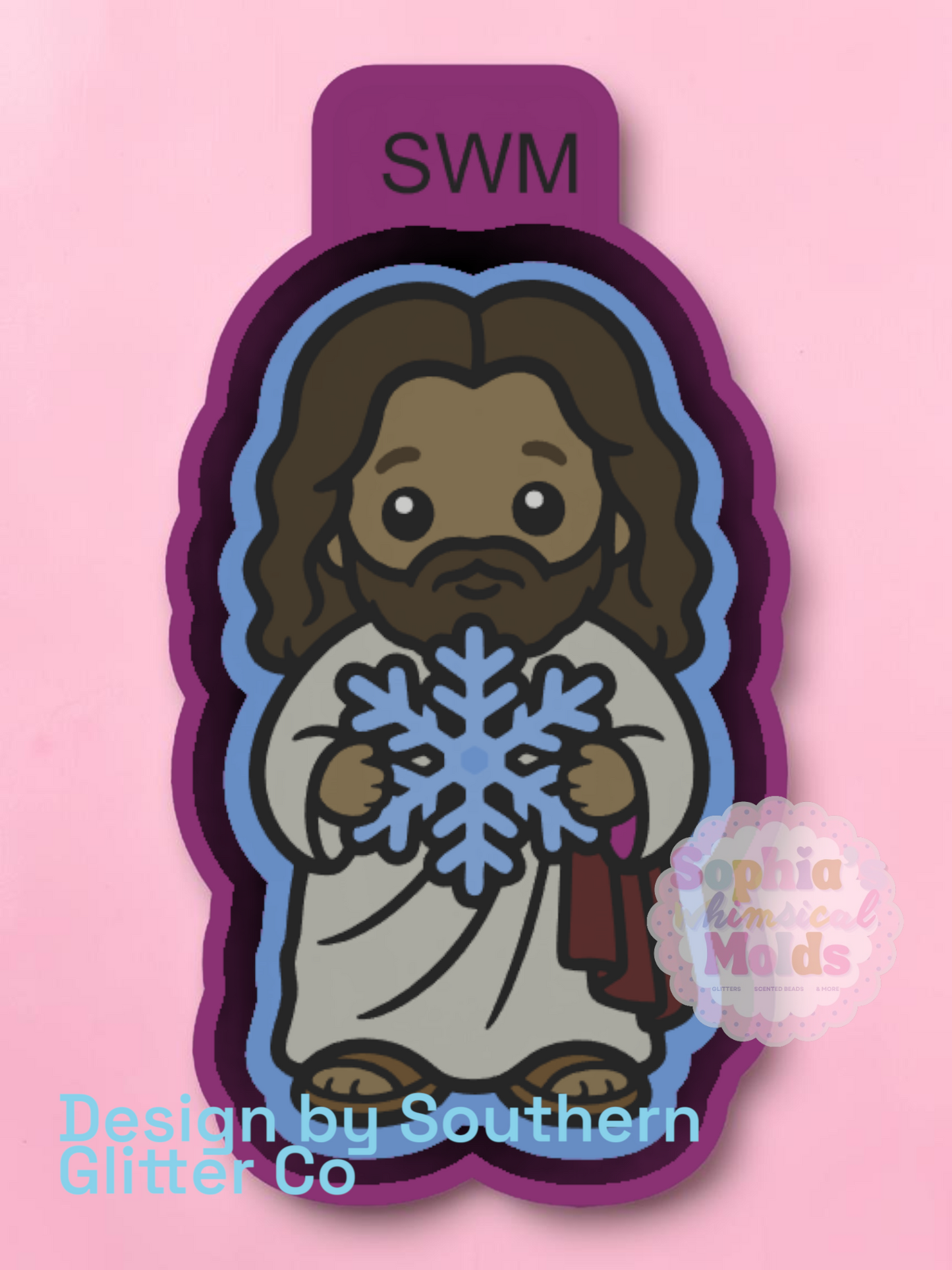 Jesus with Snowflake - Premium Silicone Mold