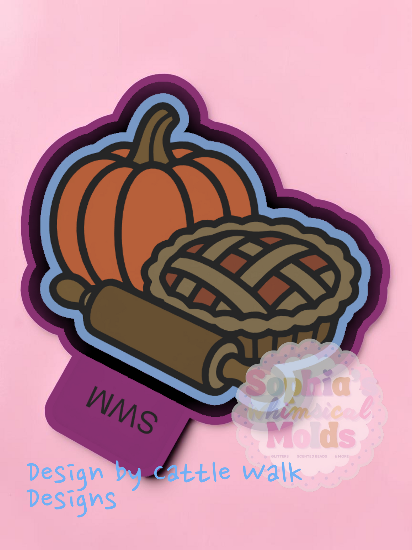 Pumpkin Pie Rolling Pin - Premium Silicone Mold
