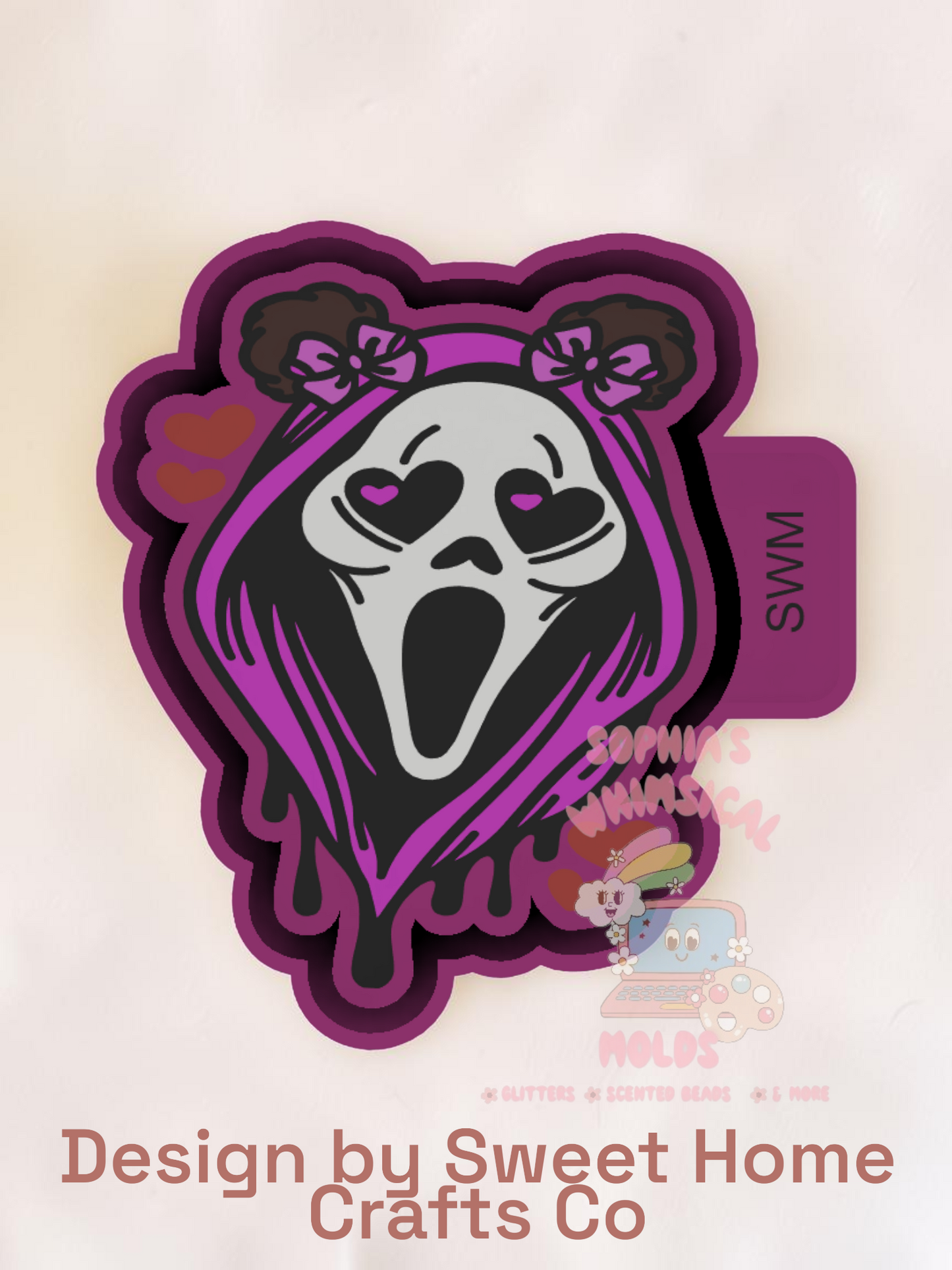 Space Buns Ghost Face - Premium Silicone Mold