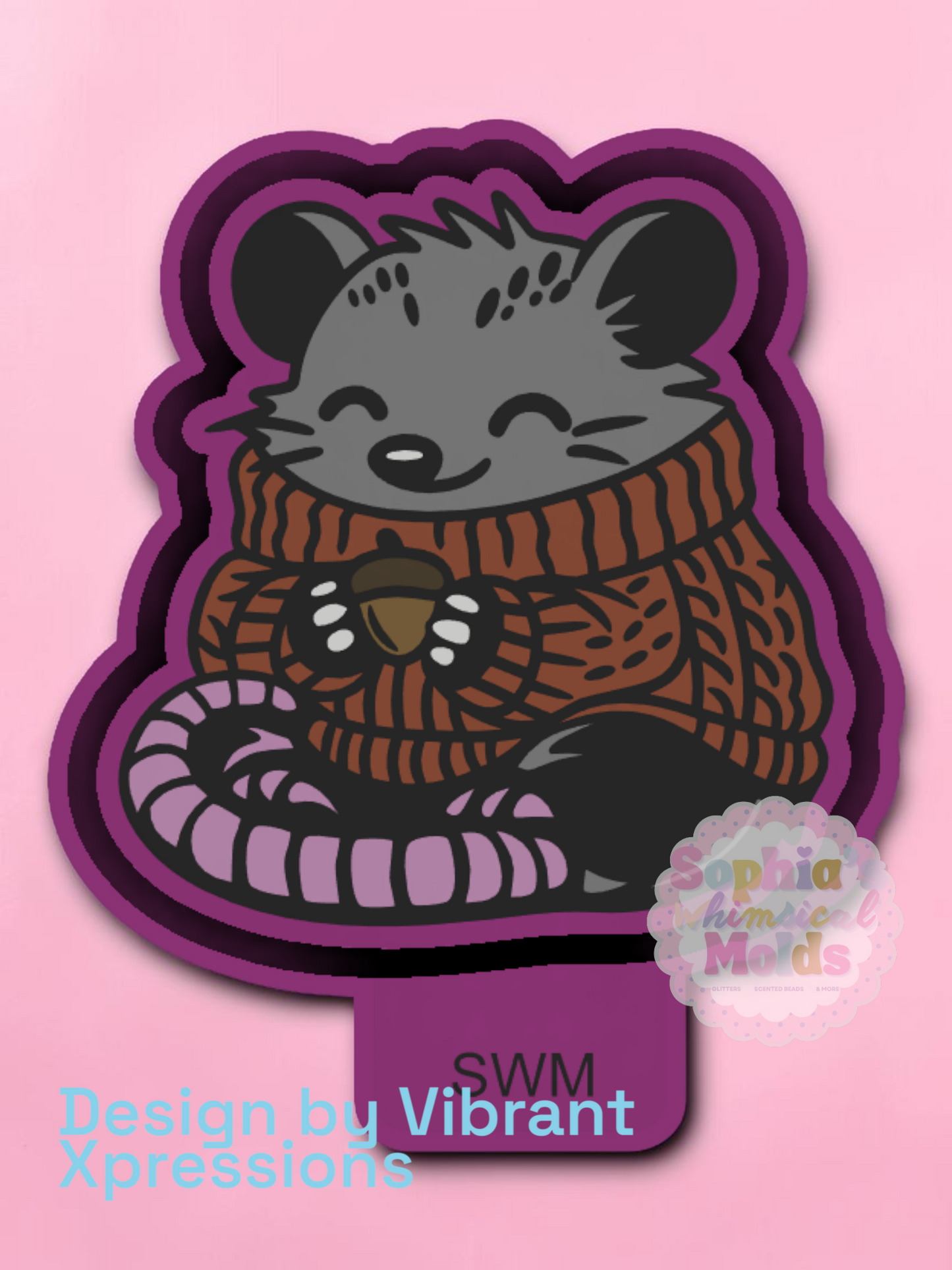 Sweater Weather Opossum - Premium Silicone Mold