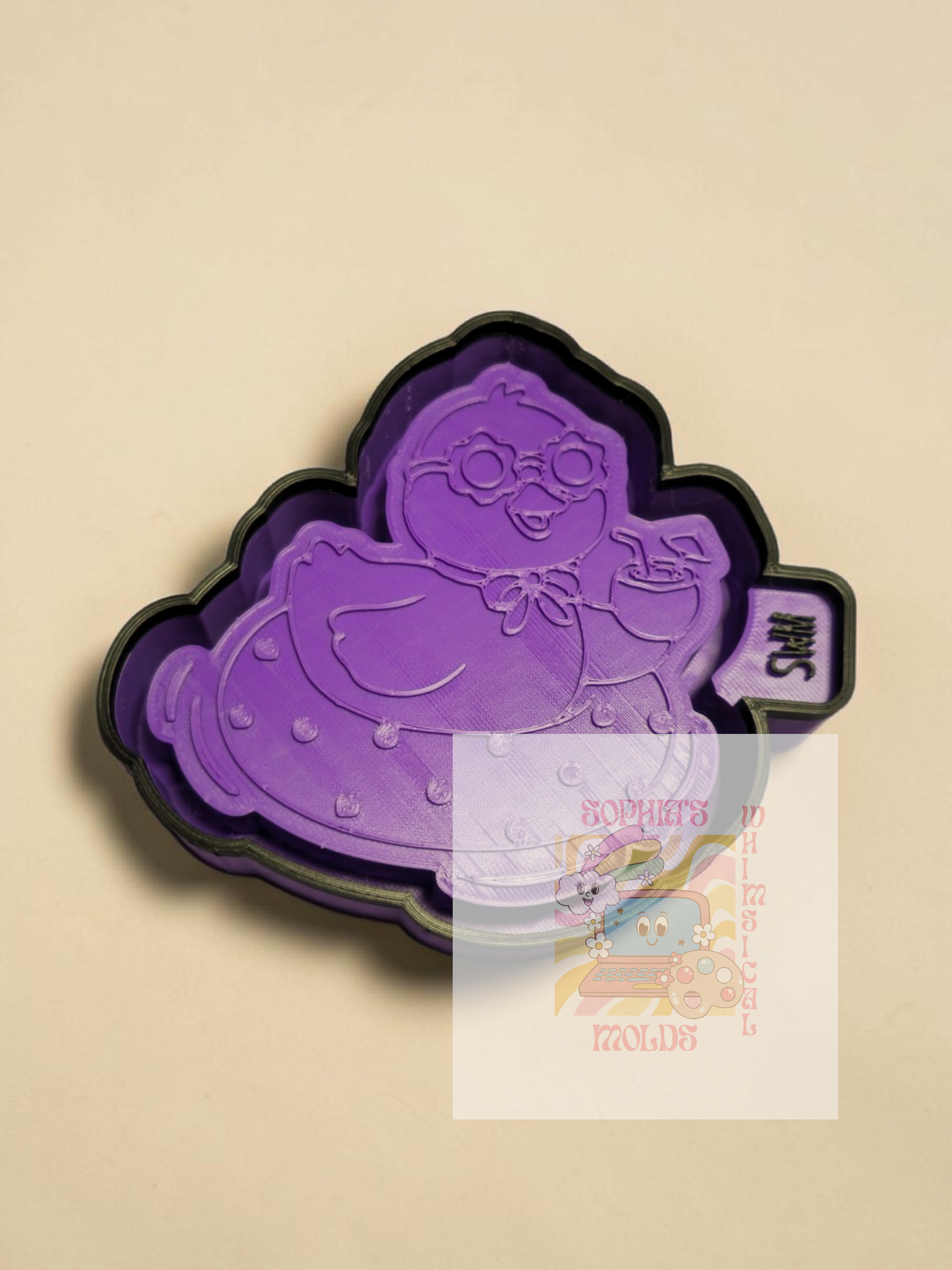 Summer Duck on a Float with Coconut Drink - Premium Silicone Mold