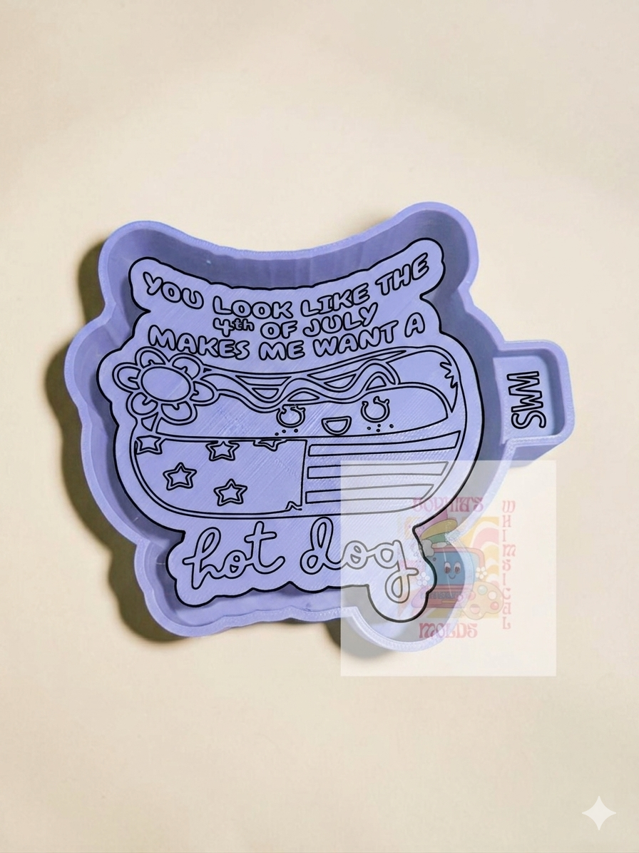 Fourth of July Hot Dog - Premium Silicone Mold
