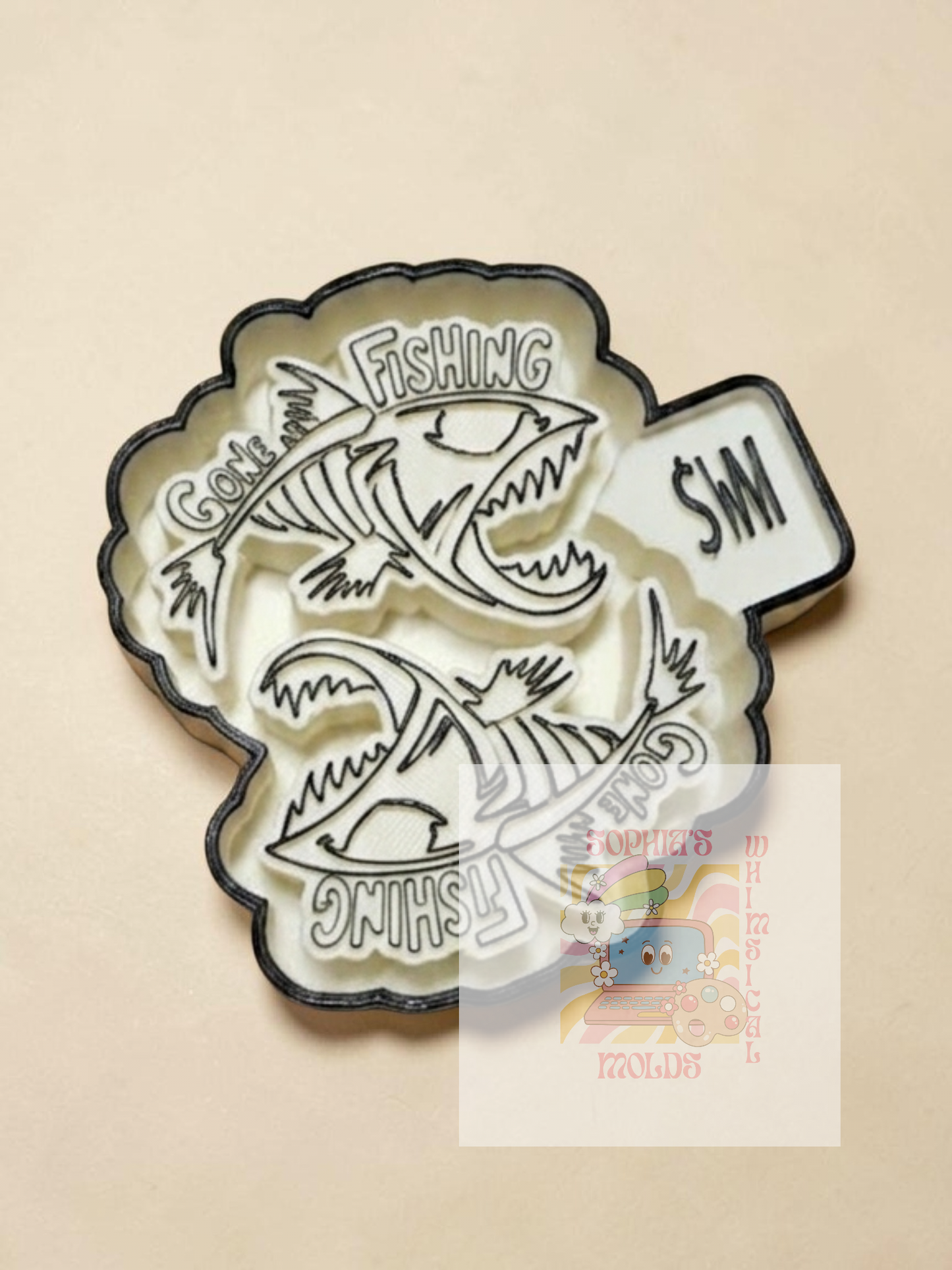 Gone Fishing Vent Clips - Premium Silicone Mold
