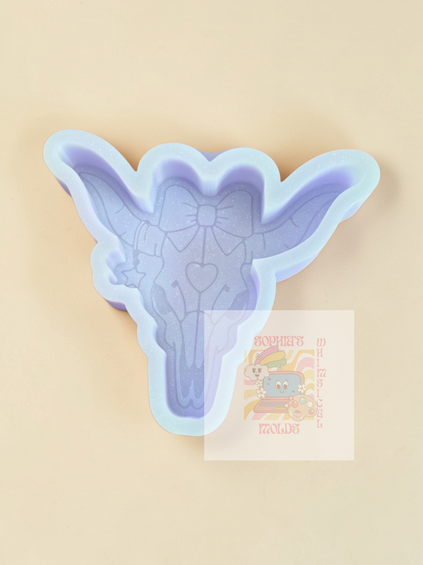 Cute Western Bull Skull - Premium Silicone Mold