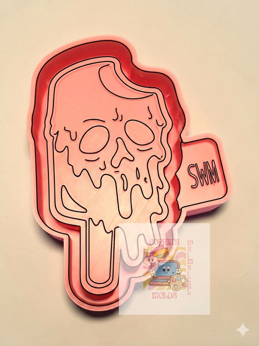 Melting Skull Popsicle - Premium Silicone Mold
