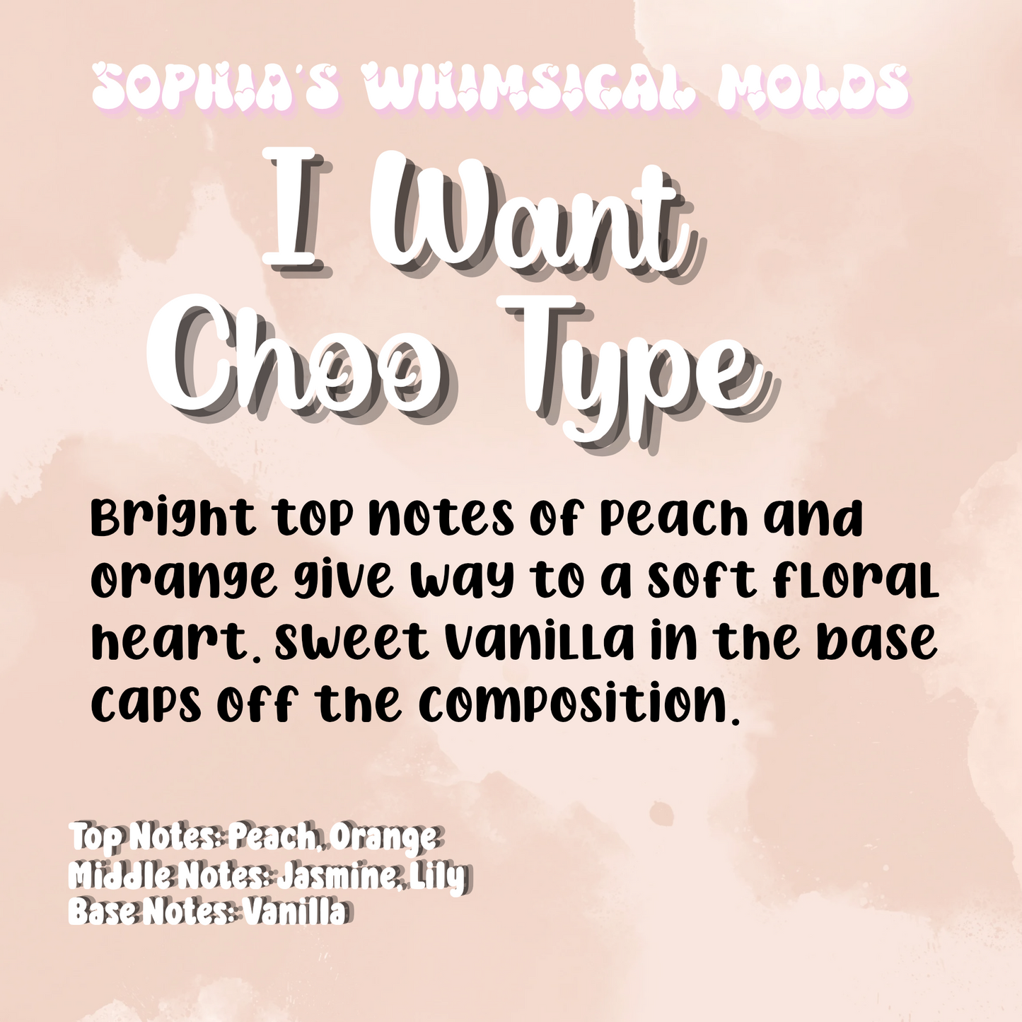 I Want Choo Type - Pre-Scented Aroma Beads