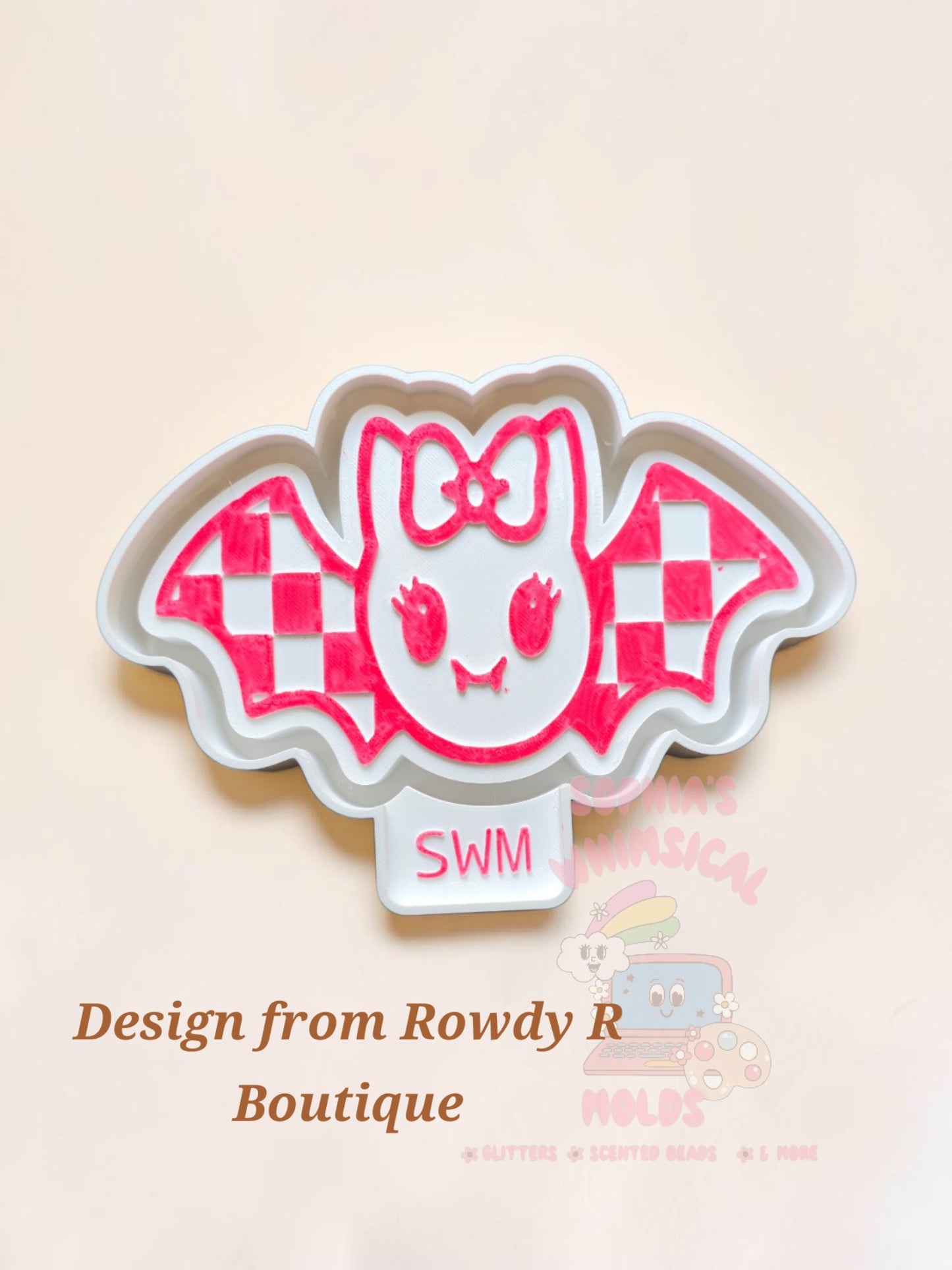 Checkered Bat Girlie - Premium Silicone Mold