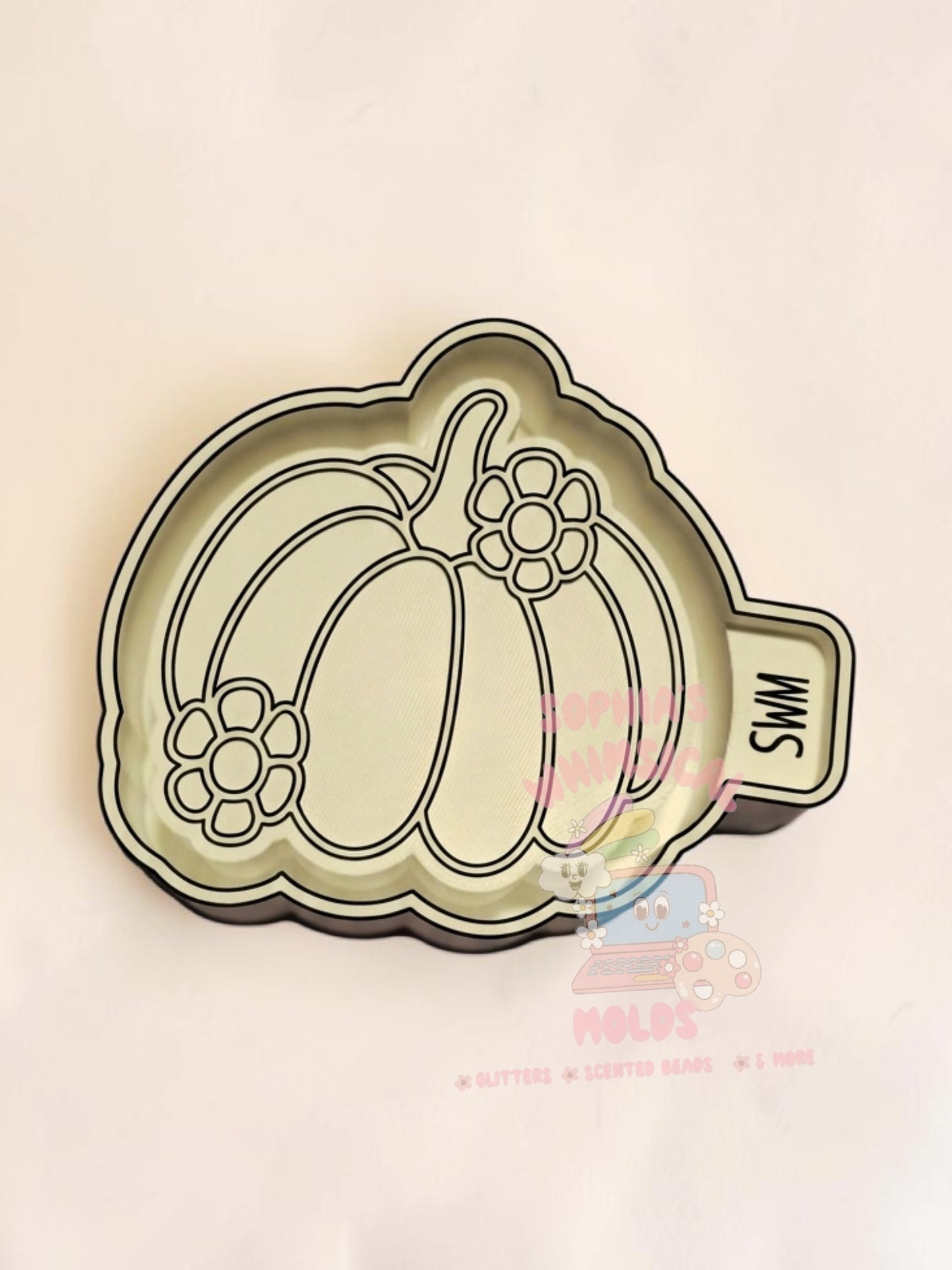 Pumpkin with Daisies - Premium Silicone Mold