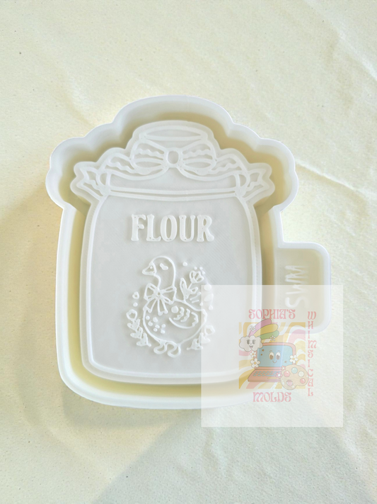 Goose Flour Cannister - Premium Silicone Mold