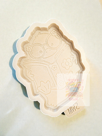 Cute Duck Reading Book - Premium Silicone Mold
