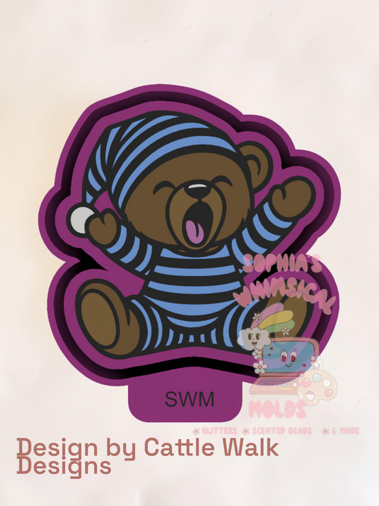Bear Striped Pjs - Premium Silicone Mold