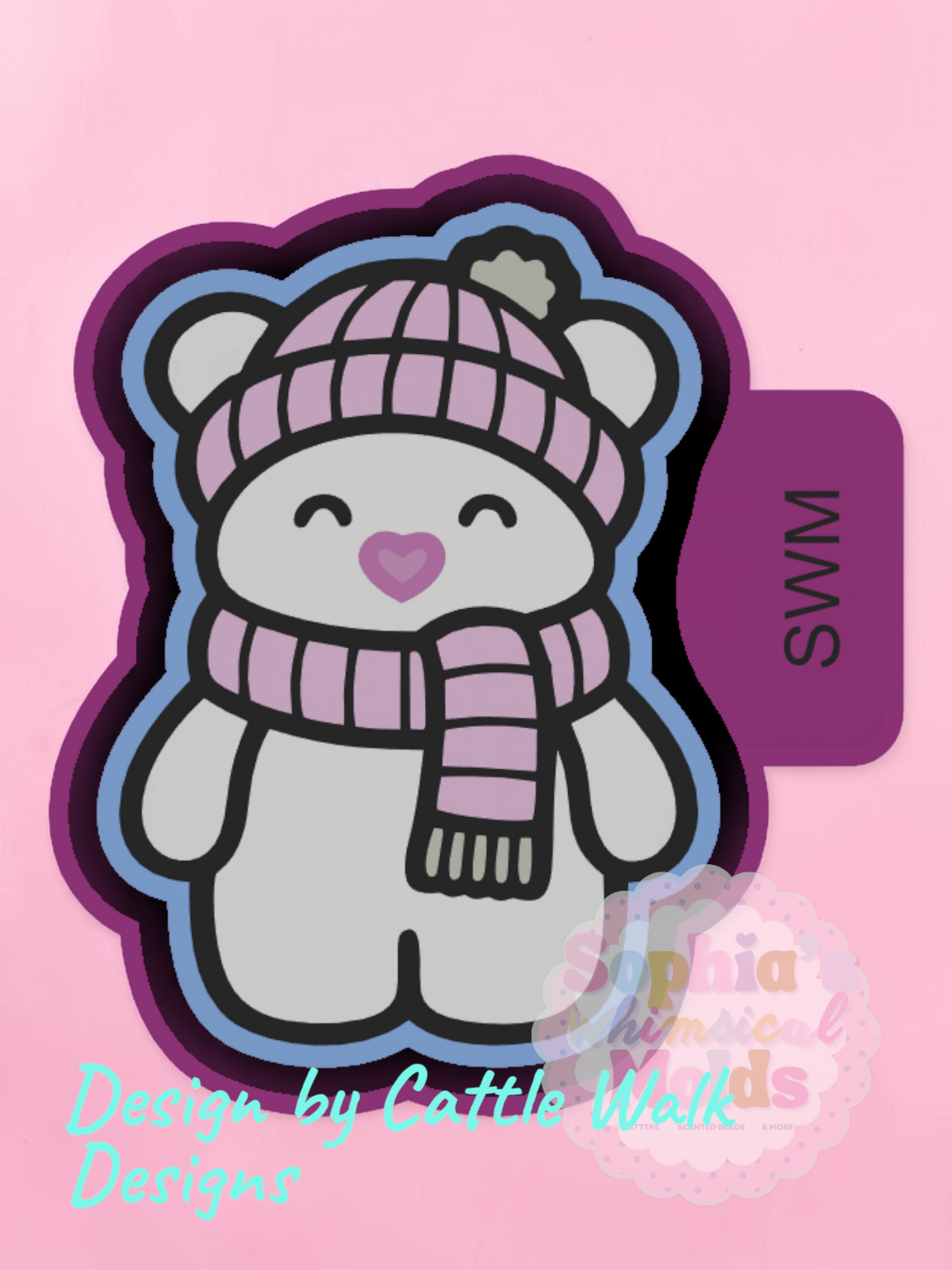 Bear with Beanie - Premium Silicone Mold