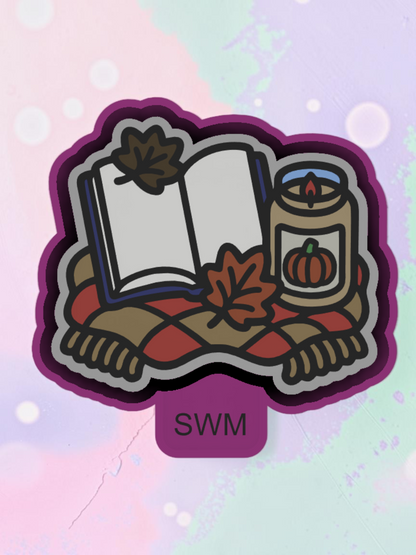 Blanket Candle Book Leaves - Custom Premium Car Air Freshener