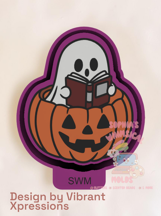 Book Ghost in Pumpkin - Premium Silicone Mold