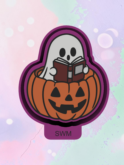 Book Ghost in Pumpkin - Custom Premium Car Air Freshener