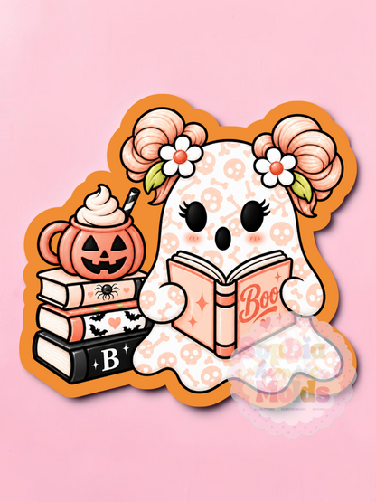 Book Ghost Pumpkin - Cardstock Inserts for Silicone Mold