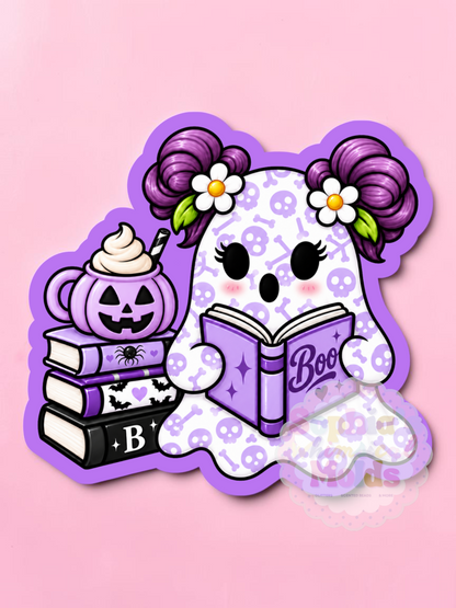 Book Ghost Pumpkin - Cardstock Inserts for Silicone Mold