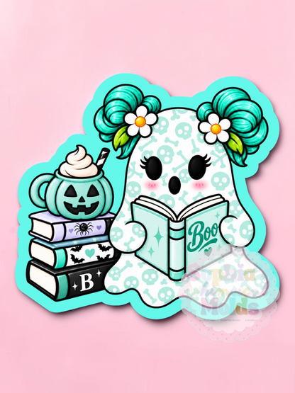 Book Ghost Pumpkin - Cardstock Inserts for Silicone Mold