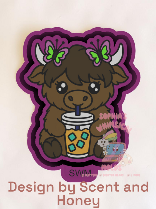 Butterfly Highland Cow - Premium Silicone Mold