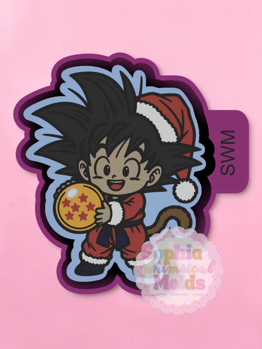 Chibi Goku Christmas - Premium Silicone Mold
