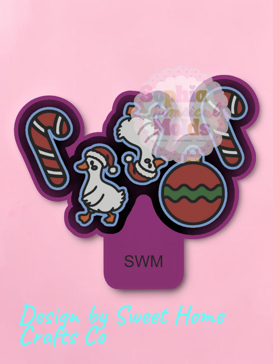 Charm Christmas Goose - Premium Silicone Mold