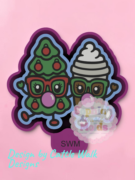 Christmas Tree Coffee Besties - Premium Silicone Mold