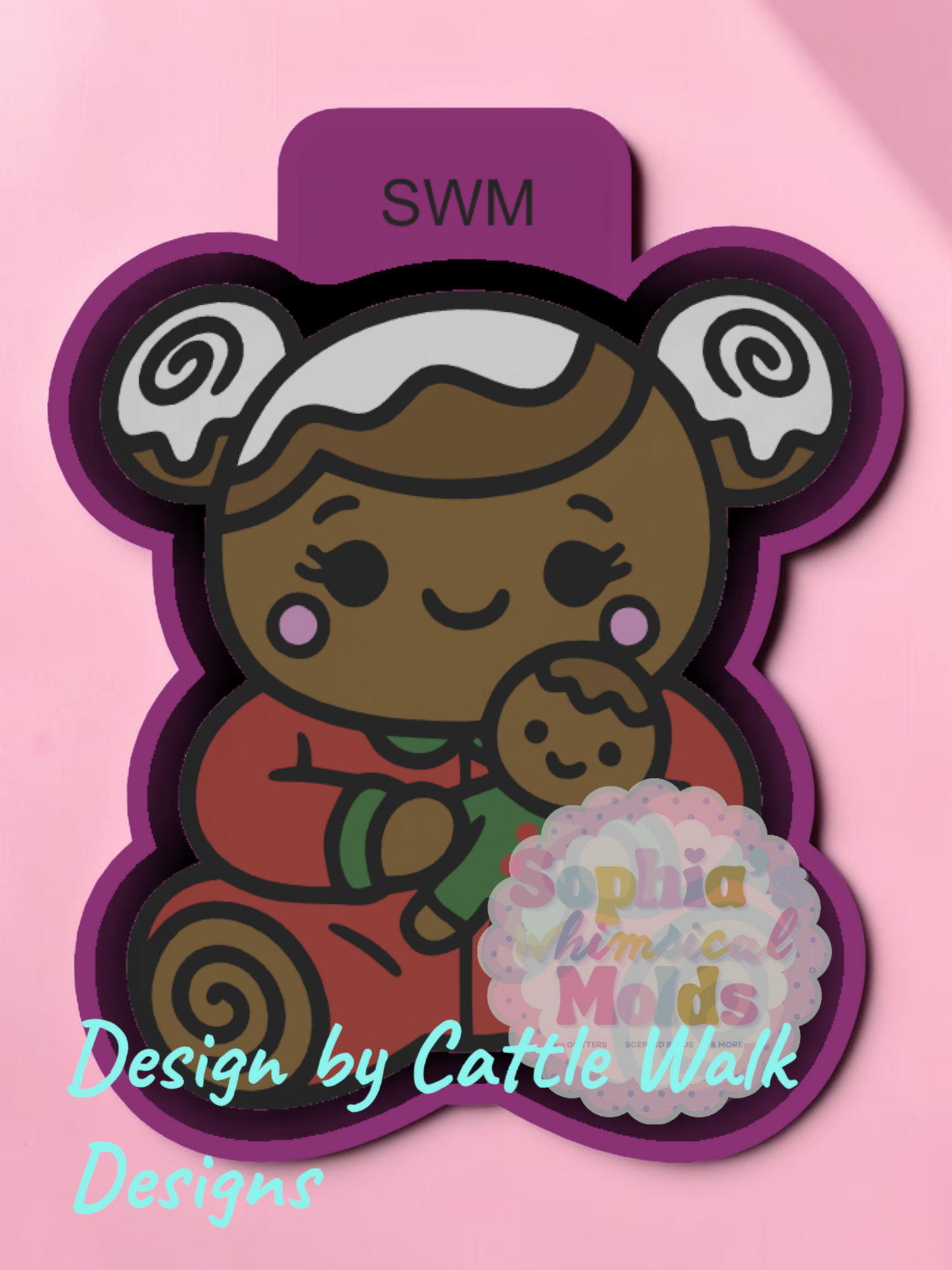 Cinna Bun Gingerbread - Premium Silicone Mold