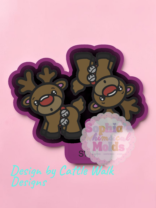 Cute Reindeer Vent Clips - Premium Silicone Mold