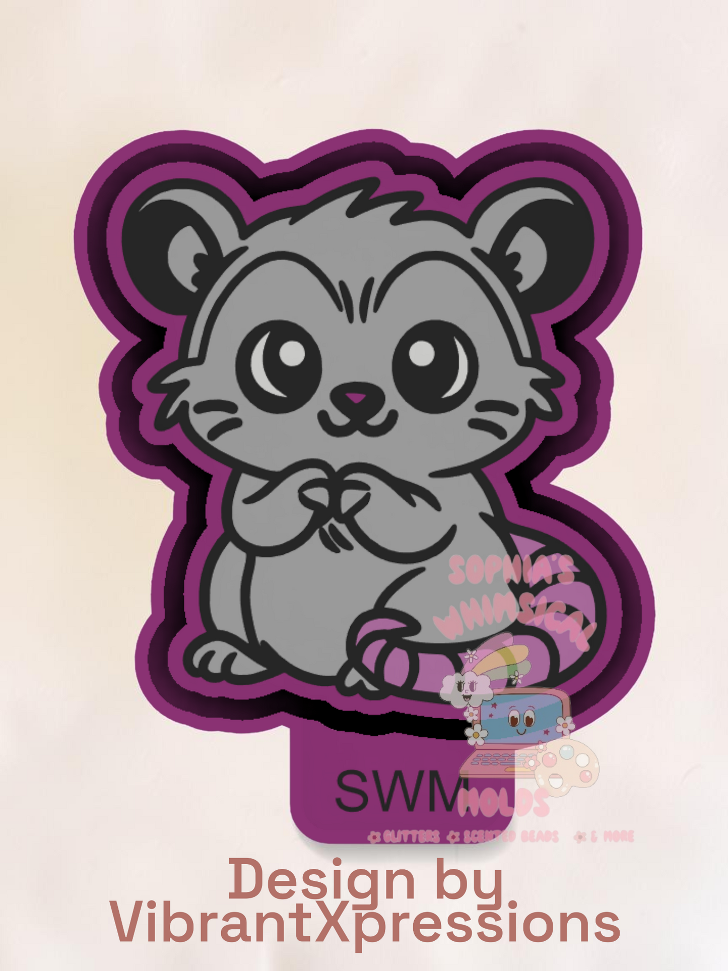 Cute Opossum - Premium Silicone Mold