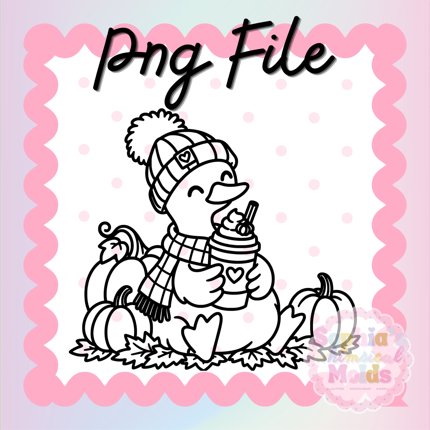 Fall Goose Pumpkin Spice PNG - PNG/STL Digital Files