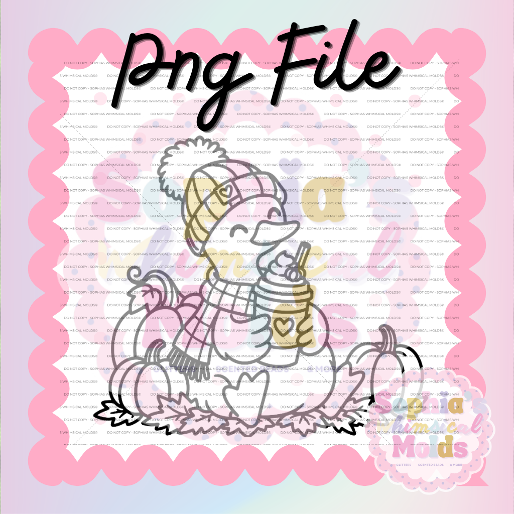 Fall Goose Pumpkin Spice PNG - PNG/STL Digital Files