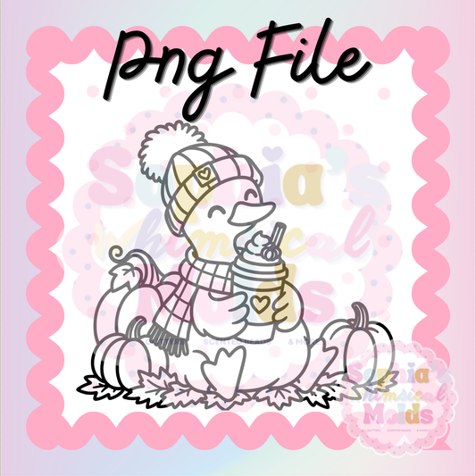 Fall Goose Pumpkin Spice PNG - PNG/STL Digital Files