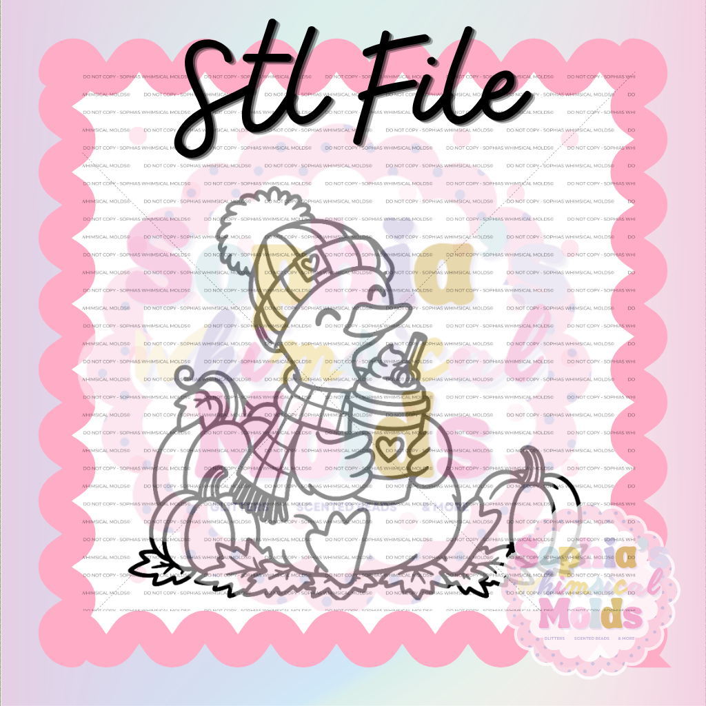 Fall Goose Pumpkin Spice STL - PNG/STL Digital Files