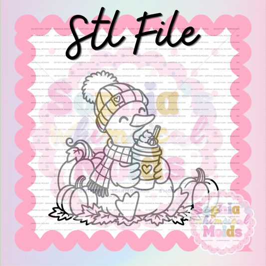 Fall Goose Pumpkin Spice STL - PNG/STL Digital Files