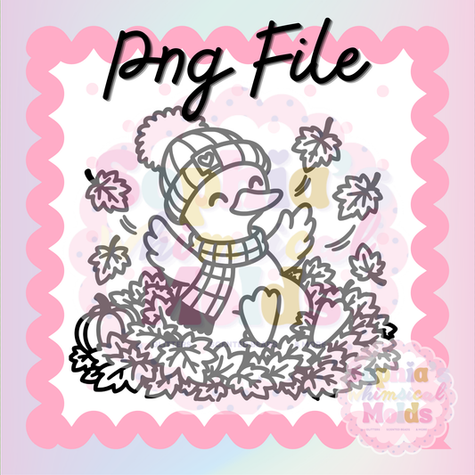 Fall Leaves Goose PNG - PNG/STL Digital Files