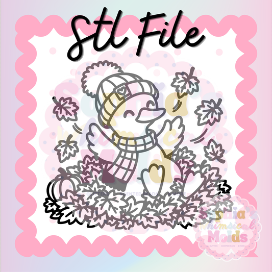 Fall Leaves Goose STL - PNG/STL Digital Files