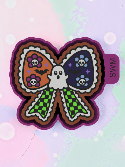 Floral Skull Bow - Custom Premium Car Air Freshener