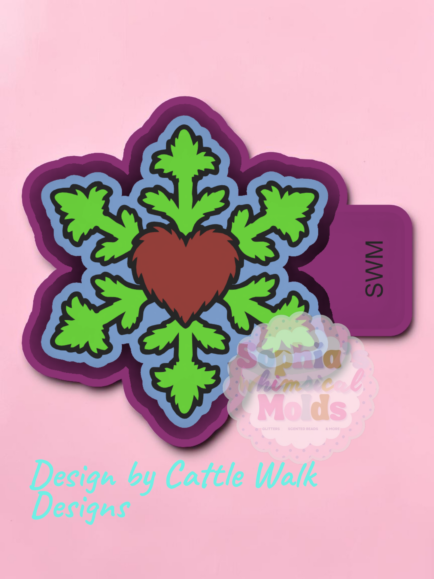 Fuzzy Snowflake - Premium Silicone Mold