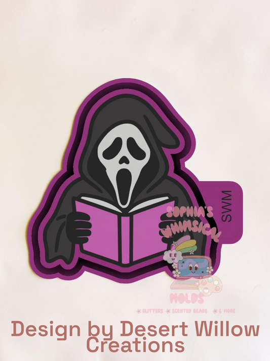 Ghost Face Reading Book - Premium Silicone Mold