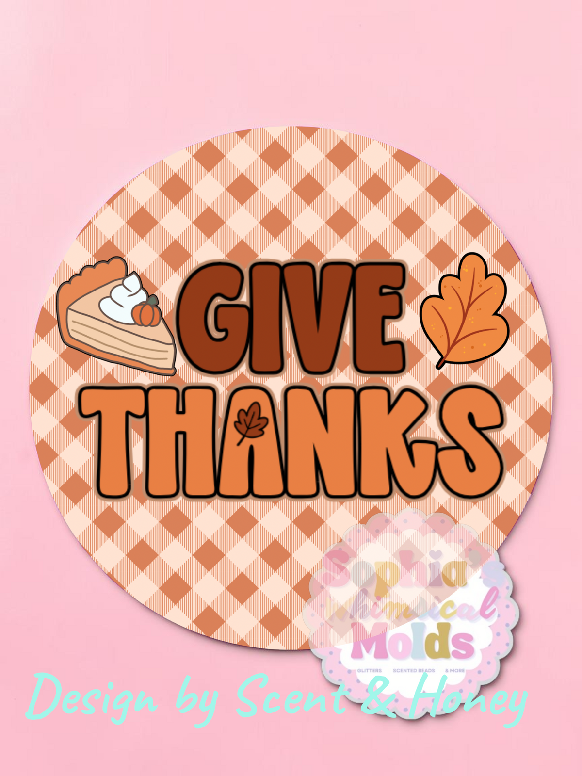 Cozy Fall Round Cardstock - Cardstock Inserts for Silicone Mold