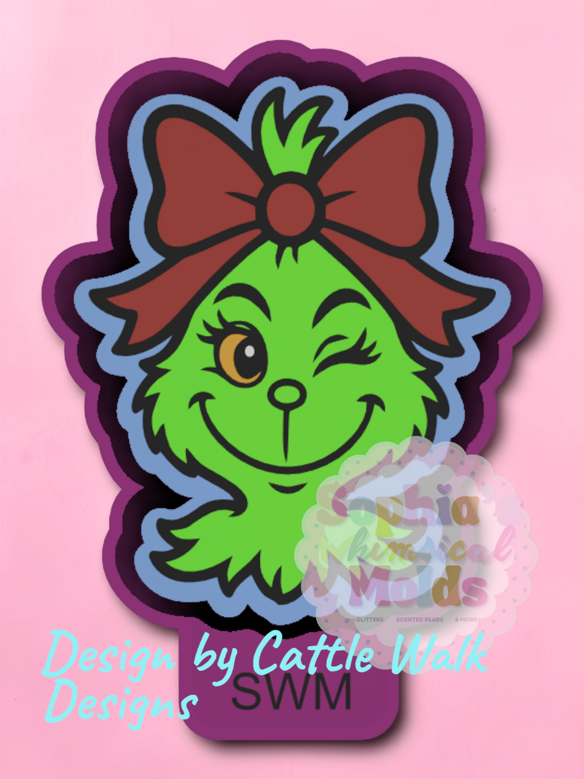 Green Girl Bow - Premium Silicone Mold