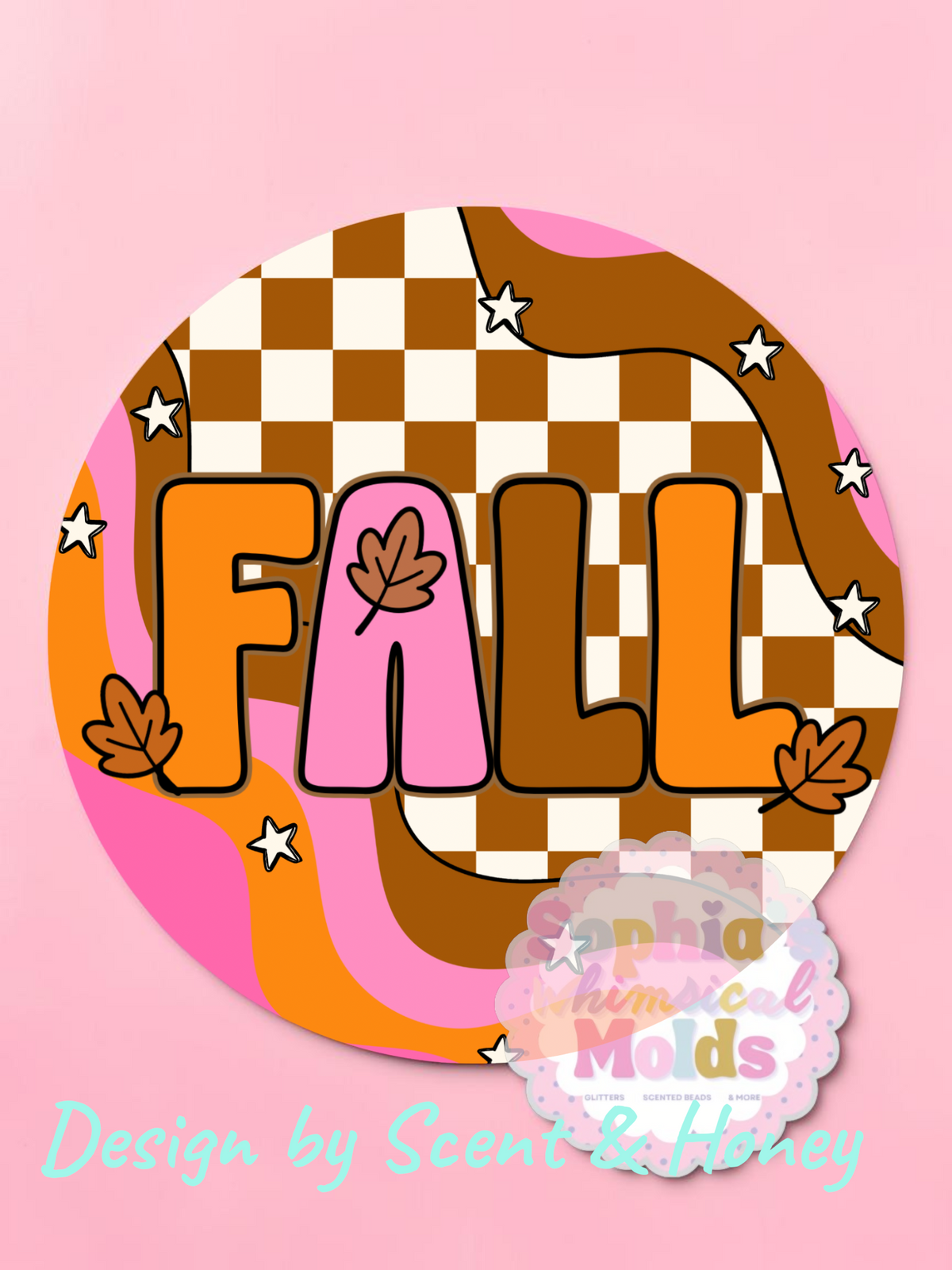 Cozy Fall Round Cardstock - Cardstock Inserts for Silicone Mold