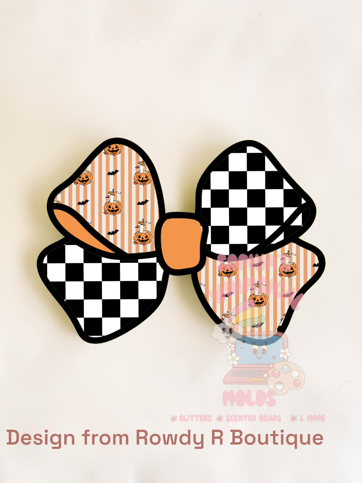 Fall Bow Cardstock - Cardstock Inserts for Silicone Mold