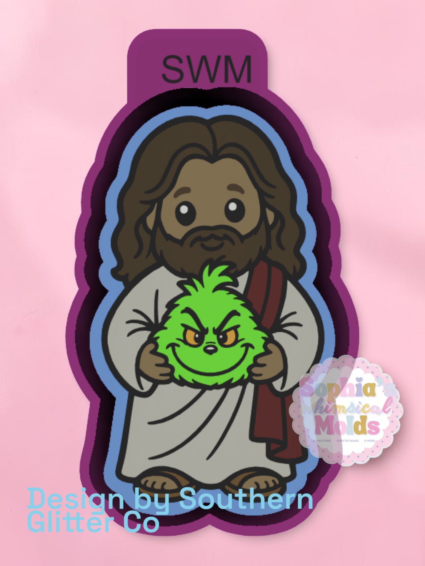 Jesus with Green Guy Face - Premium Silicone Mold